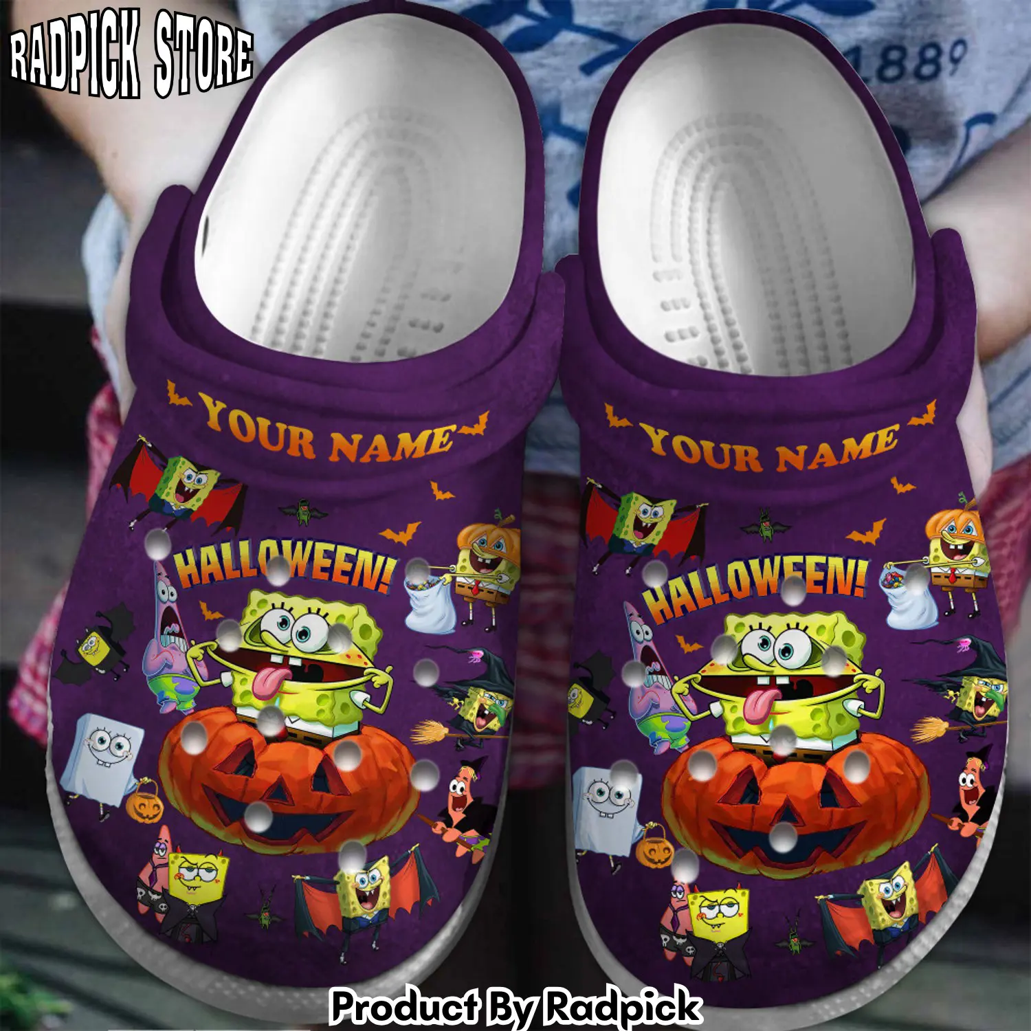 Radpick spongebob squarepants cartoon clogs shoes comfortable for men women lfb rp6521331